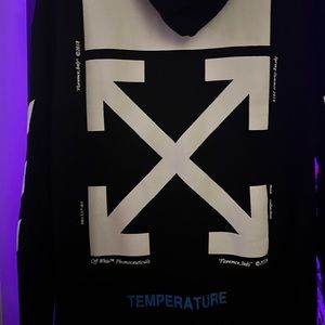 Virgil Abloh Off-White FW13 Temperature Mona lisa Hoodie black
